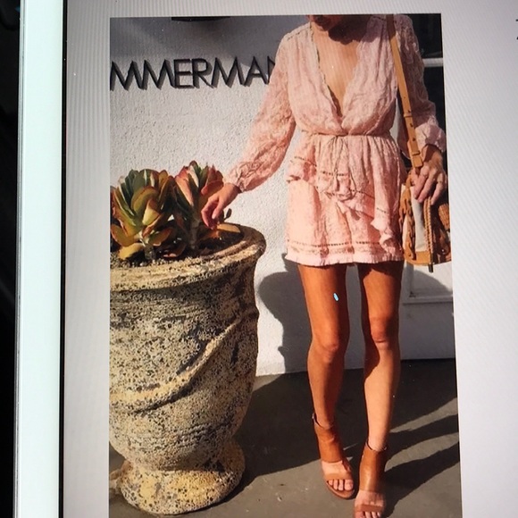 zimmermann henna floating fringe dress